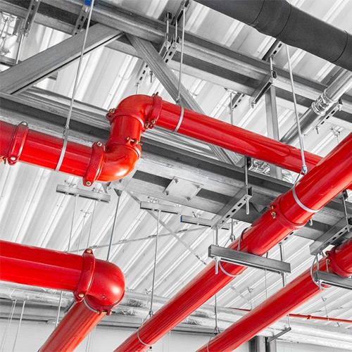fire sprinklers in shopping malls