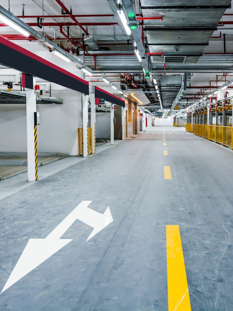 Garagenhallen Brandschutzsysteme