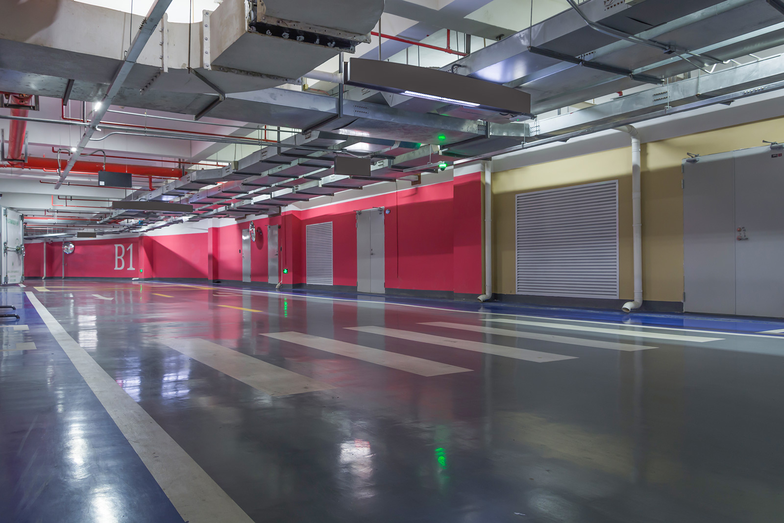 Sprinkleranlagen für Garagenhallen