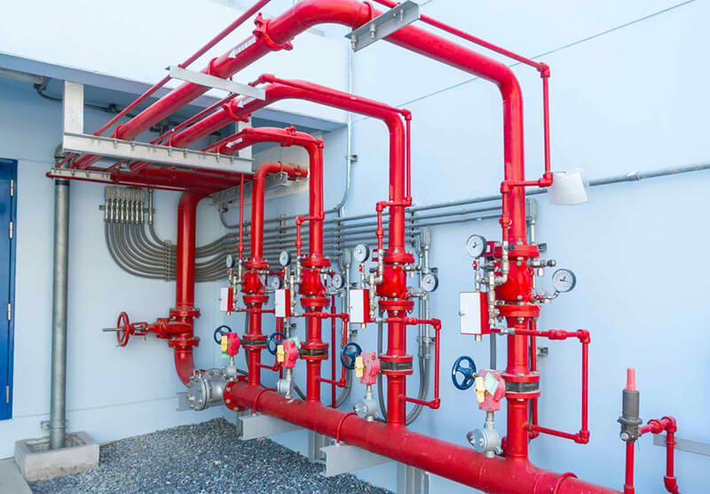 monitoring the status of fire protection systems